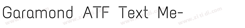 Garamond ATF Text Me字体转换